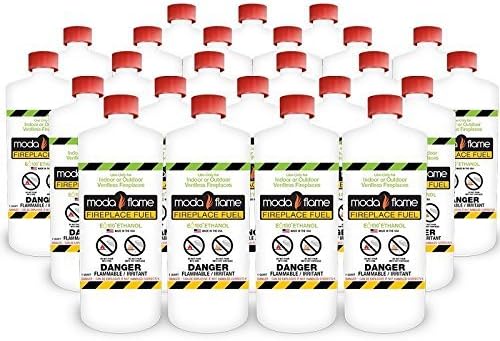 Moda Flame 1 Quart Bio-Ethanol Fireplace Fuel 24 Bottles by Moda Flame