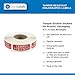 Tamper-Resistant Metallic Labels, 0.5 x 1.5 Inch 500 Total Tamper Stickers - Tamper Proof Stickers, Ideal for Food Delivery, Food Packaging, Envelope Seals, Product Protection