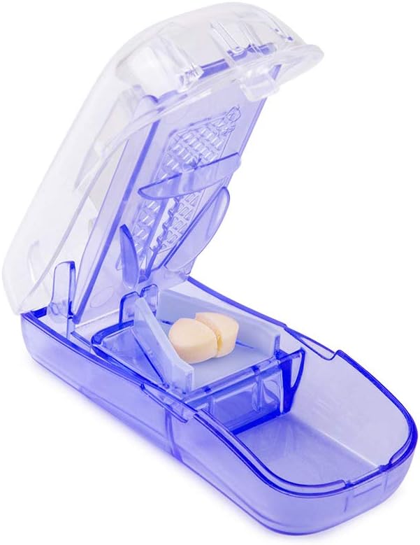 BUG HULL Pill Cutter for Small Pills with Blade Guard, Tablet Splitter with Finger