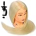 Neverland Beauty 26 Inch 30% Real Hair Hairdressing Cosmetology Training Head Blonde Mannequin Head Hairdresser Training Head w/Clamp For College and Professional Use #613