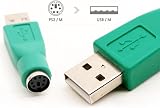 AYMBH USB to PS2 Adapter Mouse Keyboard Plug Play Win XP 7 8 Converter view 4