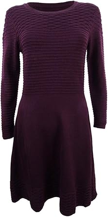 wine sweater dress