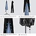 Vakeen Patio Umbrella Cover, Umbrella Covers for Outdoor Offset Umbrellas Durable Waterproof Cantilever Parasol Covers with Zipper, Suitable for 7ft to 11ft Canopy