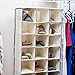 Hanging Shoe Organizer For Closet 27 Pocket Storage Shoes Hanging Rack Holder Over Rod Hanger Caddy For Bedroom Closets Fabric Racks Organizers 48