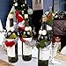 Aytai 3pcs Christmas Wine Bottle Cover, Christmas Gnomes Wine Bottle Cover Toppers Dress for Christmas Decorations