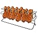 12 Slot Leg & Wing Grill Rack – Steel Multi-Purpose Non-Stick Poultry Stand – For Oven, Smoker, or Grill