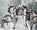 DoMyArt Paint by Number Kit with Acrylic Pigment On Canvas for Adults Beginner - Christmas Snowman 16X20 Inch