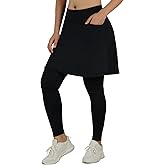BELEROY Athletic Skirt with Leggings Tennis Skirted Legging for Women with Pocket
