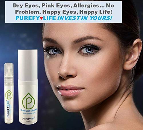 image for PUREFYEYE (1.7oz) Hypochlorous Eyelid Daily Cleanser for Relief from D