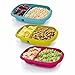Rubbermaid TakeAlongs Sandwich Food Storage Containers, 3.7 Cup, Colors may vary