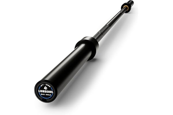 LIONSCOOL Premium 4ft/5ft/6ft/7ft Olympic Barbell for Strength Training, Weightlifting, 2 Inch EZ Curl Bar for Squats, Power