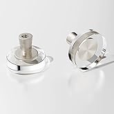 Crystal Kitchen Cabinet 8 Knobs Clear 1 1/5 Inch Dresser Knob Cabinets Handles Pulls, Glass Closet Drawer Drawers Square Hardware,Satin Brass Round Bathroom Bedroom Pull Morden Knobs Brushed Nickel