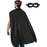MAKLULU Adult Superhero Capes and Masks - Halloween Vampire Capes Party Dress Up Superhero Costume