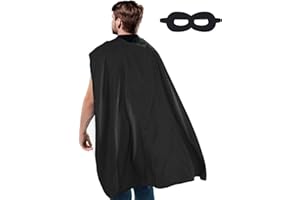 MAKLULU Adult Superhero Capes and Masks - Halloween Vampire Capes Party Dress Up Superhero Costume