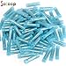 SOLOOP 100pcs Red/Yellow /Blue Nylon Insulated Electrical Wire Crimp Terminals Butt Splice Connectors