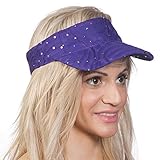 TopHeadwear Glitter Sequin Visor Hat (Various Colors)