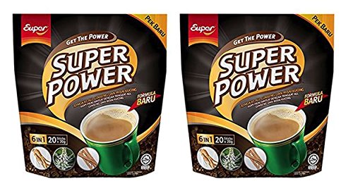 Super 6 in 1 Super Power Coffee, 20-Count (Pack of 2)