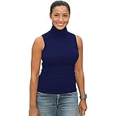 Sunfaynis Women's Soft Cotton Mock Turtleneck Shirt Baselayer Tops Underwear Shirt