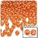 The Crafts Outlet 1,000pc Faceted Plastic Transparent Beads Round 6mm Clear Beads