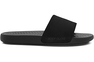 BODY GLOVE Comfort Slides for Woman Massaging Comfy Padded Strap Indoor Outdoor Ladies Slipper