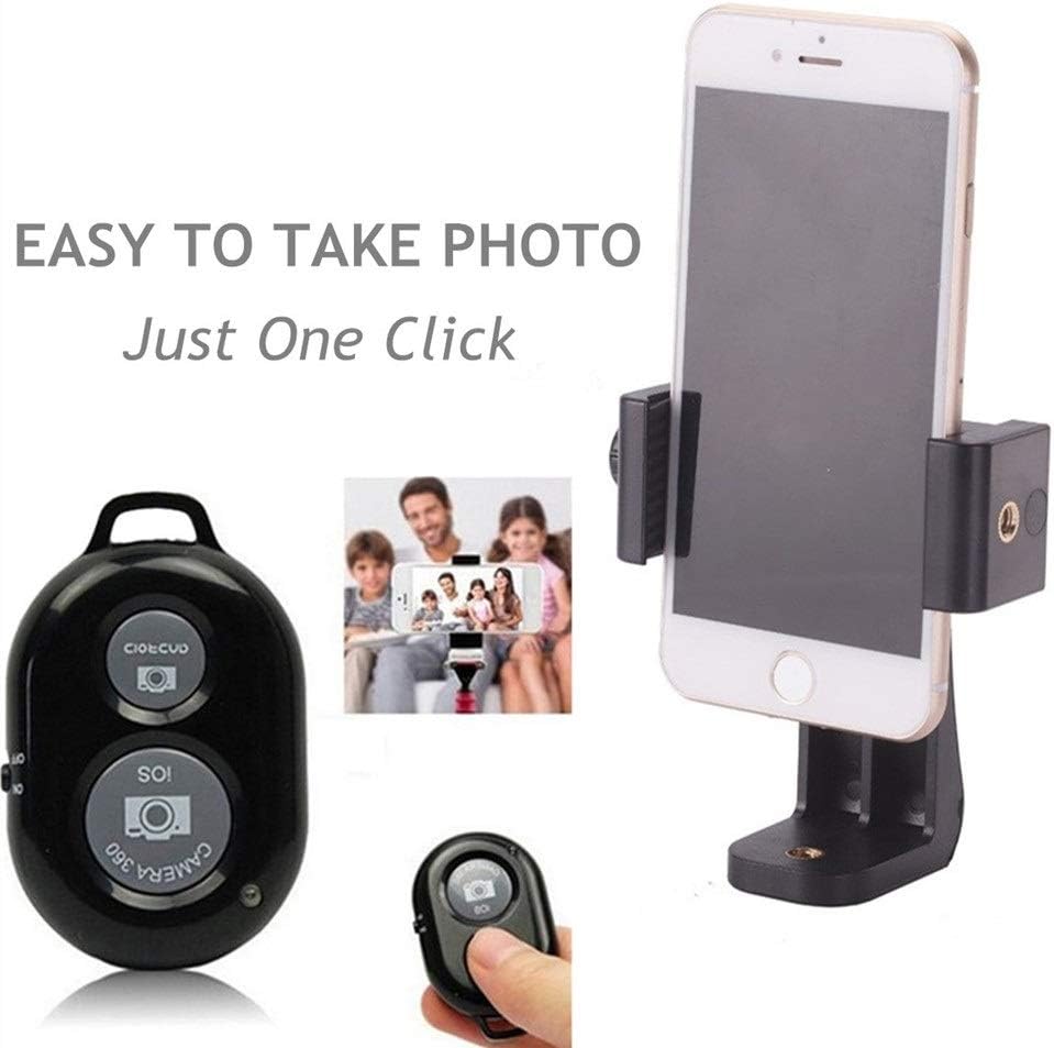 Phone Tripod Mount with Remote 360 Rotation Smartphone Holder Adapter Compatible with iPhone 11 Pro Xs Max XR X 8 7 6 6s Plus Samsung Nexus: Electronics