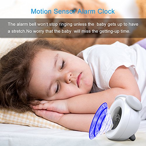 image for Alarm Clock with Wake Up Light, Hobest Rechargeable Digtal Alarm Clock