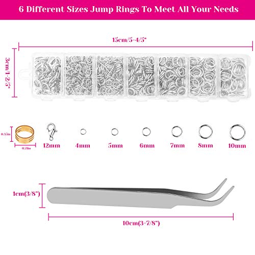 image for Jump Rings and Jewelry Pliers for Jewelry Making, Cridoz Jewelry Repai