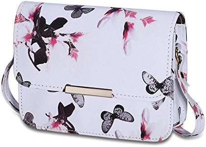 Jopchunm Flower Print Envelope Clutch Small Crossbody Purse Cross Shoulder Bag Adjustable Shoulder Strap Handbag for Women