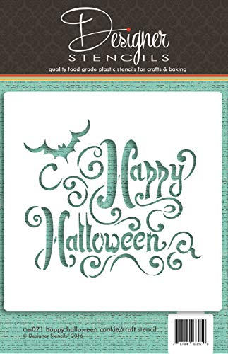 Happy Halloween Lettering Cookie and Craft Stencil CM071 by Designer Stencils