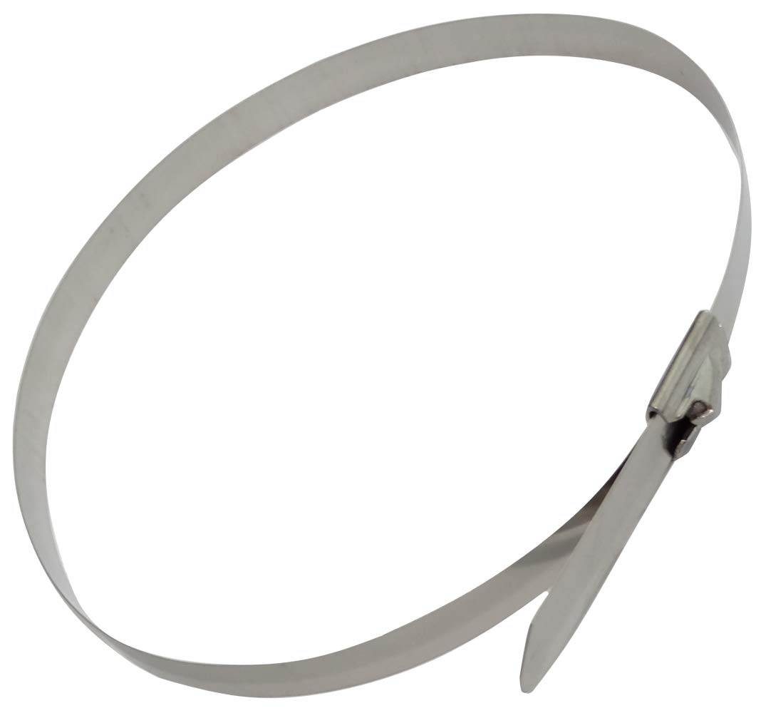 Aerzetix C42143 10 Stainless Steel Stainless Steel Clamps 7.9 mm x 360 mm 36 cm