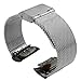 Ninasill Fashion Milanese Stainless Steel Band, for Gear Fit 2 SM-R360 Watch Strap (Silver)