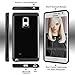 Note Edge Case,AnnBay for Samsung Galaxy Note Edge 2in1 Series Heavy Duty Armor Hard Cover Case Hybrid Soft Silicone TPU Case(Black/Obsidian)