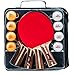Ping Pong Paddles and Balls Set by IntegraFun- 4 Player Table Tennis Set, Balls & Carry Bag - Portable Ping Pong Table Set - Training/Casual Play - Improved Speed Spin & Control -Hours of Family Fun.