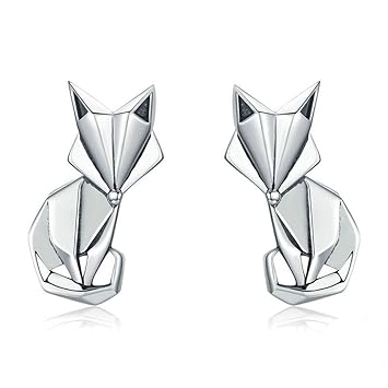 Lvye1 Origami Fuchs S925 Silberohrringe Allergie Verhindern