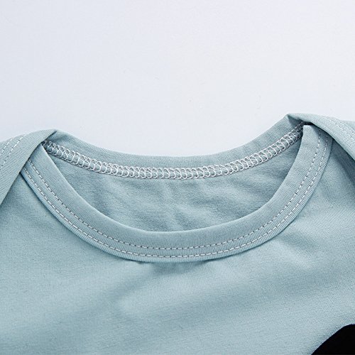 Monvecle Baby to Toddle 2 Pack Cotton Jumpsuit Short Sleeved Onesie Playsuit Monkey 18M