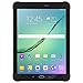 AMZER Rugged Silicone Skin Jelly Case for Samsung GALAXY Tab S2 9.7 SM-T810, Black (AMZ97961)