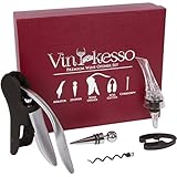 Premium 5-Piece Rabbit Style Screwpull Wine Opener + SMART Aerator, Foil Cutter, Stopper and Extra Spiral Worm Corkscrew, Perfect Gift