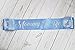 Dulcet Downtown Sky Blue Mommy To Be Baby Shower Sash with Silver Lettering