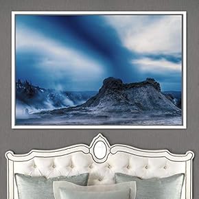 signwin Framed Canvas Wall Art Cloudy Skies Aerial...