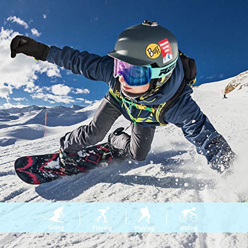 image for Unigear Kids Ski Gloves, Waterproof Winter Cold Weather Snowboard Snow