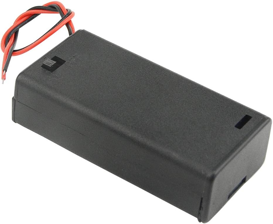 WMYCONGCONG 10 PCS AA Battery Holder with Switch, 2x 1.5V AA Battery Holder Case Storage Box with Wire Leads and ON/OFF Switch - Image 5