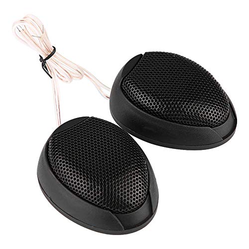 For Car Speakers-Car Loudspeaker Mini Car Speaker Pair 10W Mini Car Speaker Round Stickable Loudspeaker Automobile Speaker With Glue(Black)