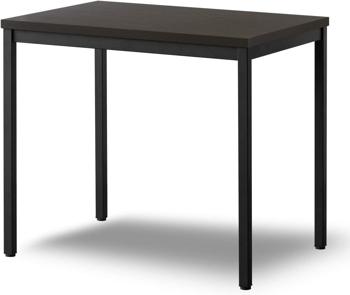 Amazon Co Jp Ottostyle Jp デスク 兼 ダイニングテーブル 幅80cm 奥行60cm 高さ72cm ダークブラウン 作業机 学習机 パソコンデスク アジャスター機能 ハニカム構造天板 テレワーク 在宅勤務 スチールフレーム シンプルデザイン 耐荷重40kg ホーム キッチン