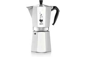 Bialetti - Moka Express: Iconic Stovetop Espresso Maker, Makes Real Italian Coffee, Moka Pot 12 Cups (22 Oz - 670 Ml), Aluminium, Silver