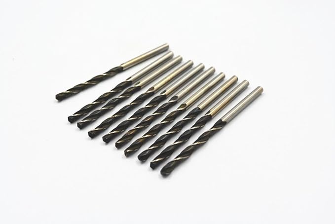 Generic 10Pcs Stainless Steel 3.6mm Dia. Straight Shank HSS M2 Spiral Twist Drilling Bits Drilling Tool