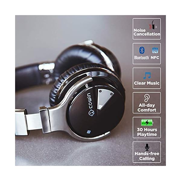 COWIN-E7-Active-Noise-Cancelling-Bluetooth-Headphones-with-Microphone-Hi-Fi-Deep-Bass-Wireless-Headphones-Over-Ear-Comfortable-Protein-Earpads-30-Hours-Playtime-for-Travel-Work-TV-Computer-Black COWIN E7 Active Noise Cancelling Bluetooth Headphones with Microphone Hi-Fi Deep Bass Wireless Headphones Over Ear…