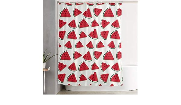 Amazon Com Iehfe Mcnxb Watermelon Pattern Bathroom Shower