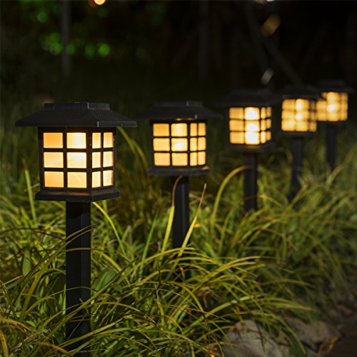 KODOO 8Pack Solar Pathway Lights Outdoor, Outdoor Garden Lights, Solar Pathway Lights, Outdoor Landscape Lighting for Lawn/Patio/Yard/Walkway/Driveway