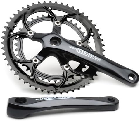 Vuelta Corsa Crank Set Double 53T 39T Black 110mm BCD New but NO Packaging