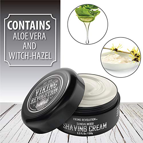 Luxury Shaving Cream for Men- Sandalwood Scent - Soft, Smooth & Silky Shaving Soap - Rich Lather for the Smoothest Shave… - Image 3